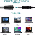 Cord USB to DC Jack Interchangeable Plugs DC Power Supply Adapter DC Connector