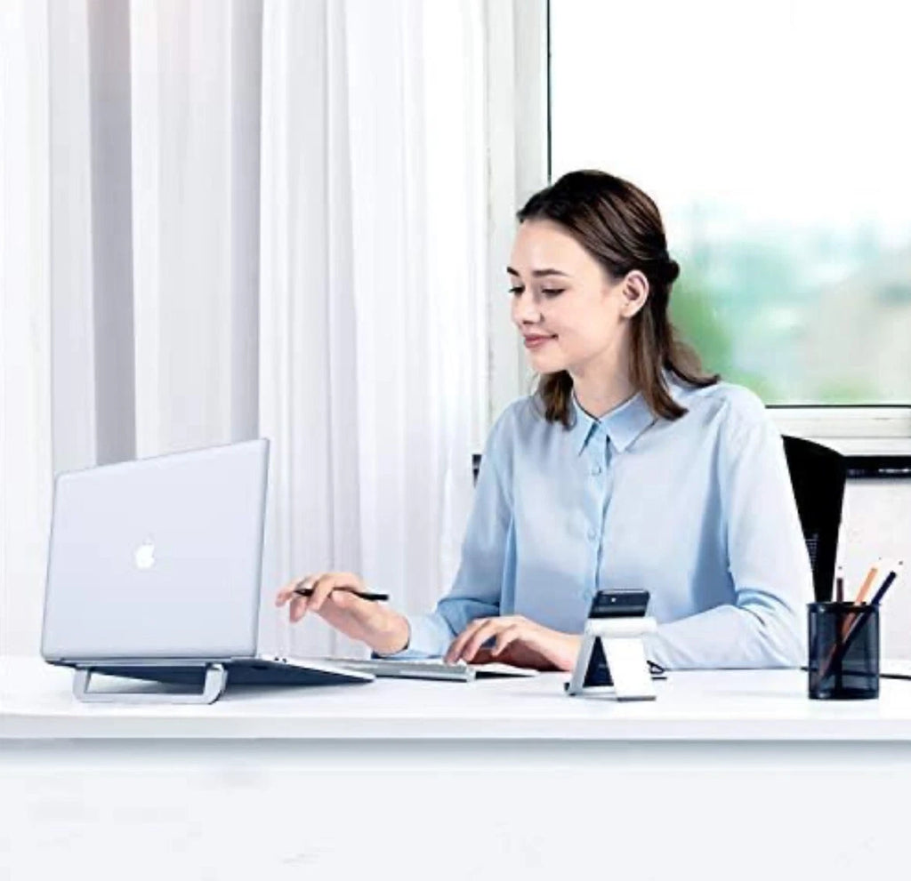 Laptop Stand for Desk Aluminum Adjustable Laptop Holder, Ergonomic Laptop