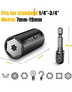 Universal Socket Adapter with Power Drill Adapter Tool 7-19mm DIY Tools Gadgets