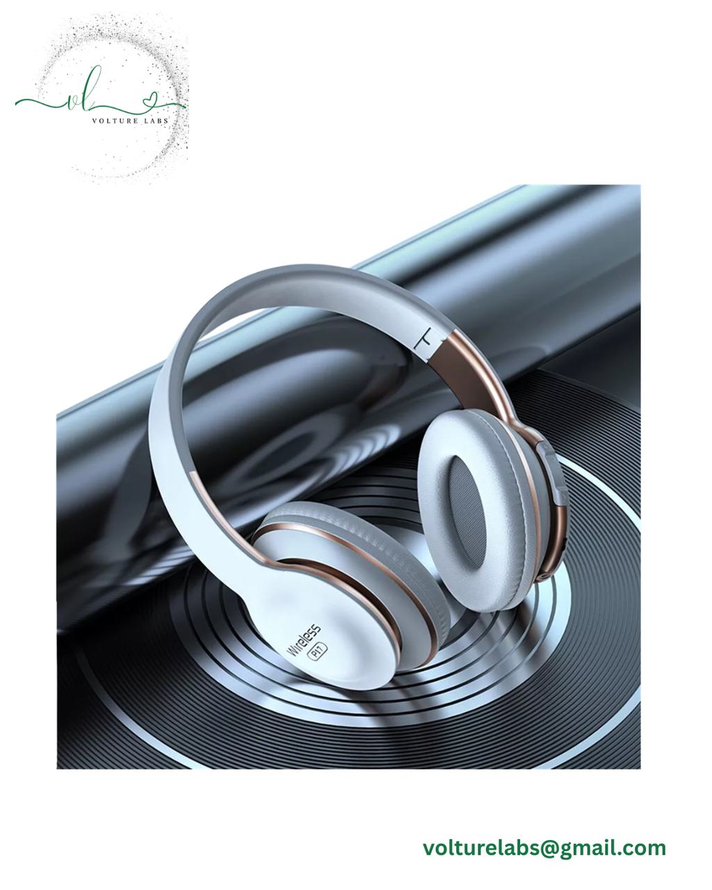 Wireless Bluetooth 5.0 Headphones Noise Cancelling Over-Ear Stereo Earphones